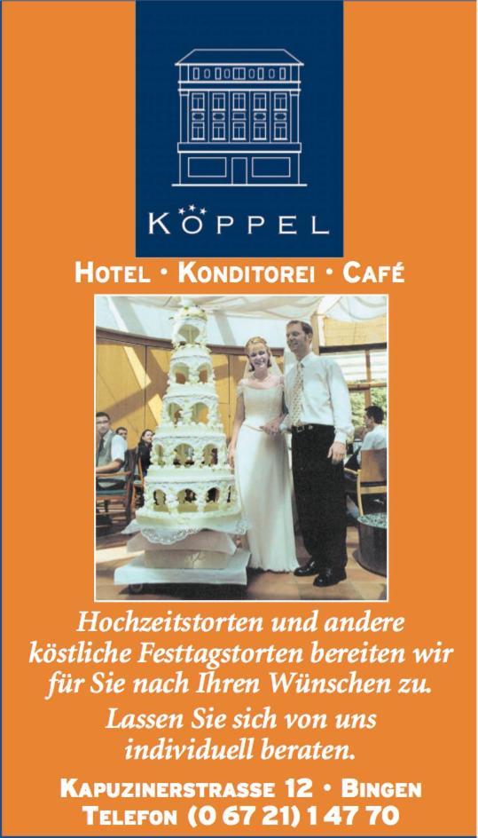 Hotel Cafe Konditorei Koeppel Bingen am Rhein Exterior foto